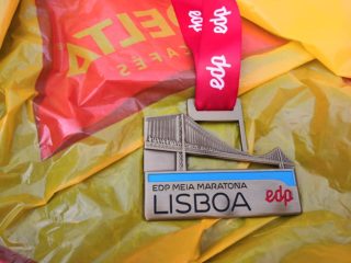 La medaglia della Mezza Maratona di Lisbona