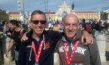 Enrico e Silvio al termine della maratona